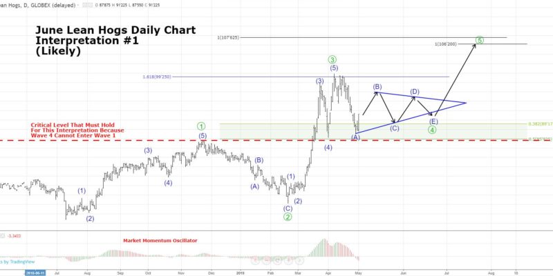 Lean Hog Futures Symmetrical Triangle