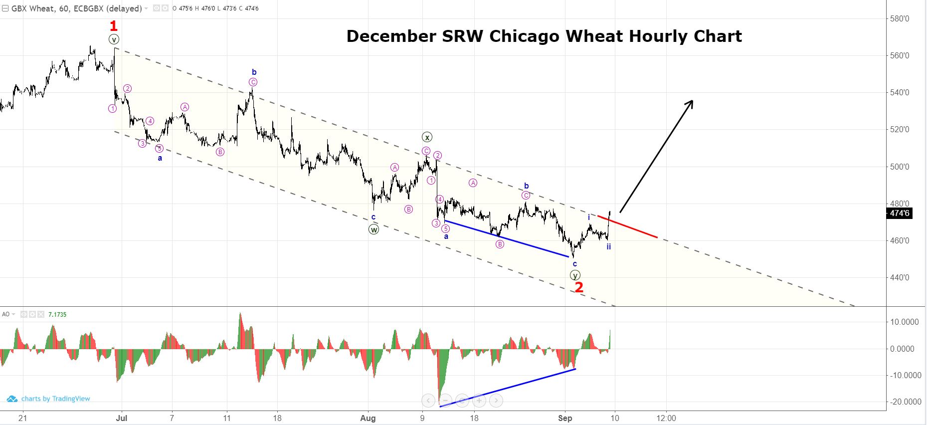 December Wheat Hourly